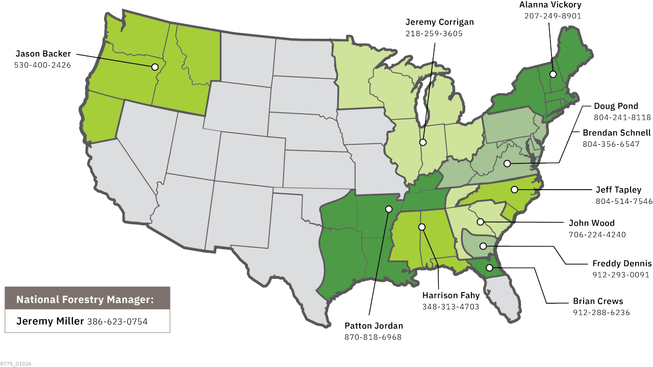 Forestry map